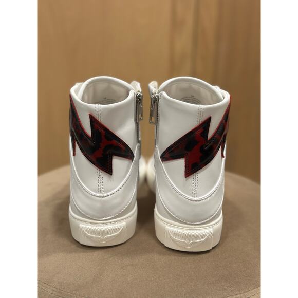 Zadig & Voltaire High Flash High-Top Sneakers in Power - Picture 5 of 9